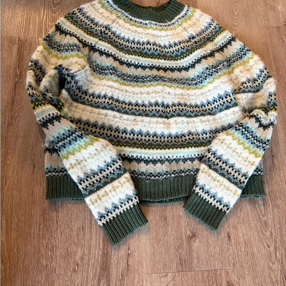 American Eagle Outfitters Multicolor Patterned Sweater